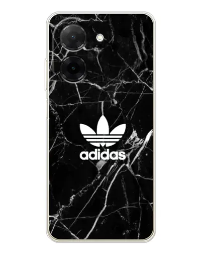 Чехол для Xiaomi Poco C71 с картинкой «Белый мрамор Adidas»