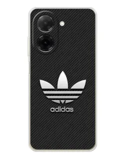 Чехол для Xiaomi Poco C71 с картинкой «Adidas Карбоновая текстура»
