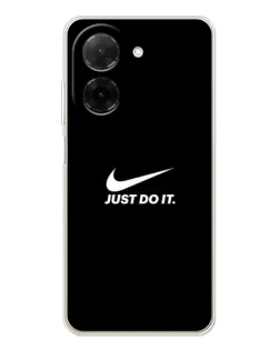Чехол для Xiaomi Poco C71 с картинкой «Минимализм от Nike»