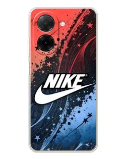 Чехол для Xiaomi Poco C71 с картинкой «Градиентный принт Найк»