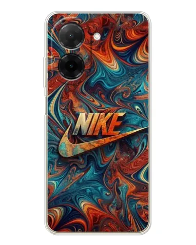 Чехол для Xiaomi Poco C71 с картинкой «Nike в абстракции»