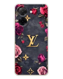 Чехол для Xiaomi Poco C71 с картинкой «Цветочный Louis Vuitton»