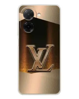 Чехол для Xiaomi Poco C71 с картинкой «LV — золотое сияние»