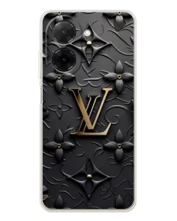 Чехол для Xiaomi Poco C71 с картинкой «Кожаная текстура LV»