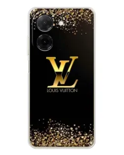 Чехол для Xiaomi Poco C71 с картинкой «LV — золотые искры»