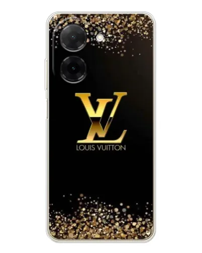 Чехол для Xiaomi Poco C71 с картинкой «LV — золотые искры»