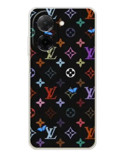 Чехол для Xiaomi Poco C71 с картинкой «Цветная монограмма LV»