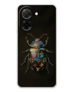 Чехол для Xiaomi Poco C71 с картинкой «LV — мраморный принт»