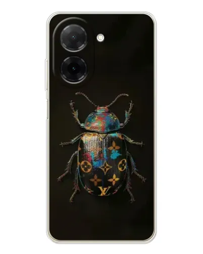 Чехол для Xiaomi Poco C71 с картинкой «LV — мраморный принт»
