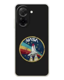 Чехол для Xiaomi Poco C71 с картинкой «NASA — эмблема миссии»