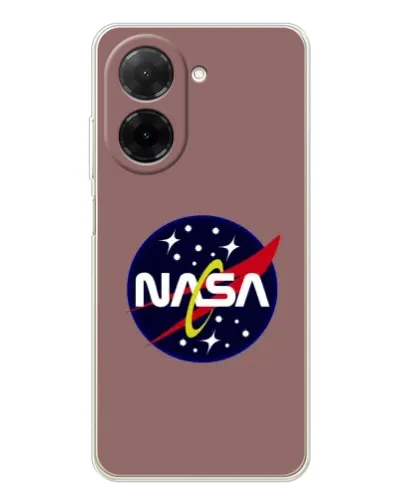 Чехол для Xiaomi Poco C71 с картинкой «NASA — ретро космос»