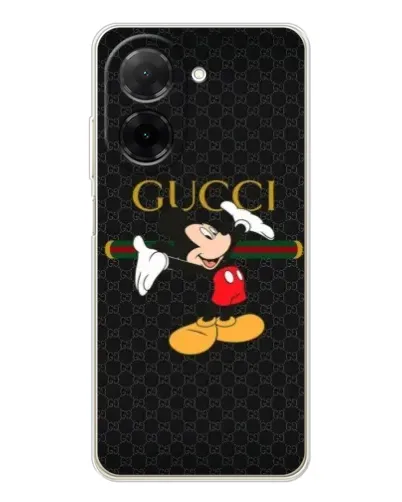Чехол для Xiaomi Poco C71 с картинкой «Микки Маус Gucci»