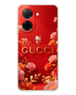 Чехол для Xiaomi Poco C71 с картинкой «Gucci — золотой сад»