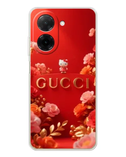 Чехол для Xiaomi Poco C71 с картинкой «Gucci — золотой сад»