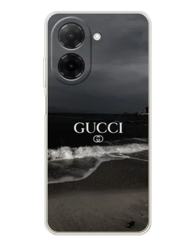 Чехол для Xiaomi Poco C71 с картинкой «Gucci — морской прибой»