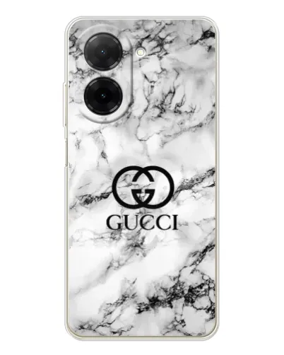 Чехол для Xiaomi Poco C71 с картинкой «Gucci — мраморный шик»