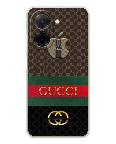 Чехол для Xiaomi Poco C71 с картинкой «Gucci — брендированный десерт»