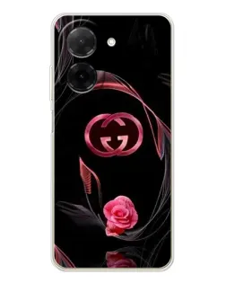 Чехол для Xiaomi Poco C71 с картинкой «Gucci — неоновая роза»