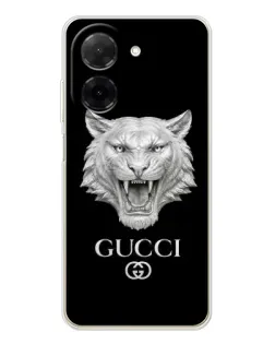 Чохол для Xiaomi Poco C71 з картинкою «Gucci — срібний лев»