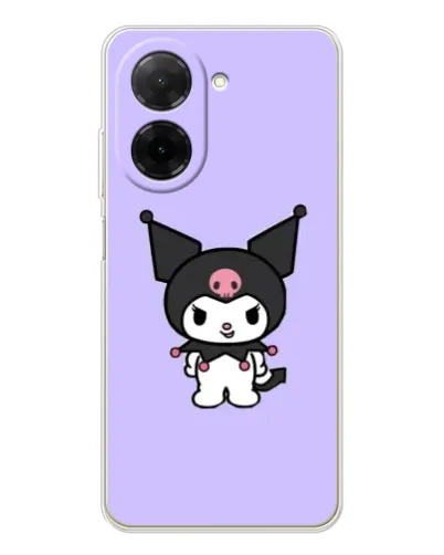 Чехол для Xiaomi Poco C71 с картинкой «Kuromi — нежный фиолетовый»
