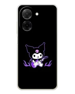 Чехол для Xiaomi Poco C71 с картинкой «Электрическая Kuromi»