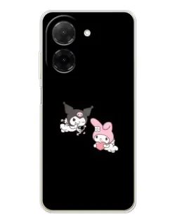 Чехол для Xiaomi Poco C71 с картинкой «My Melody и Kuromi»