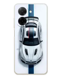 Чехол для Xiaomi Poco C71 с картинкой «Вид сверху — BMW M»