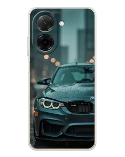 Чехол для Xiaomi Poco C71 с картинкой «BMW в огнях города»