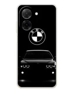 Чехол для Xiaomi Poco C71 с картинкой «BMW — взгляд из темноты»