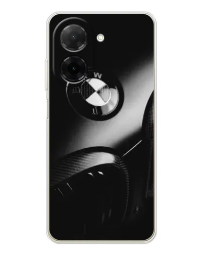 Чехол для Xiaomi Poco C71 с картинкой «Эмблема BMW — макро»