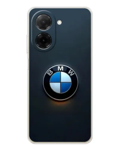 Чехол для Xiaomi Poco C71 с картинкой «Логотип BMW — минимализм»
