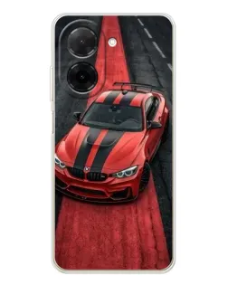 Чехол для Xiaomi Poco C71 с картинкой «BMW на красной дорожке»