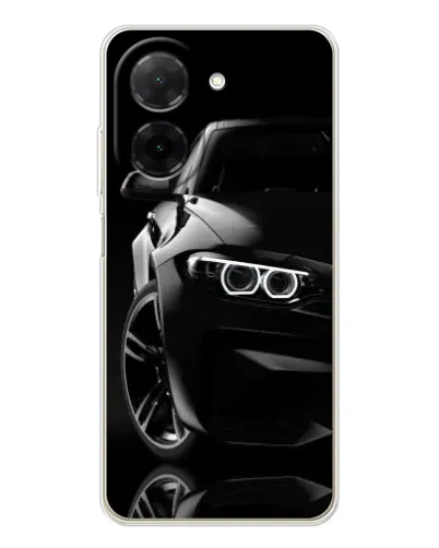 Чехол для Xiaomi Poco C71 с картинкой «Черная BMW — профиль» Чехол для Xiaomi Poco C71 с картинкой «Черная BMW — профиль»