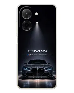 Чохол для Xiaomi Poco C71 з картинкою «BMW крізь нічне місто»