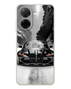 Чохол для Xiaomi Poco C71 з картинкою «BMW — акварельний дрифт»