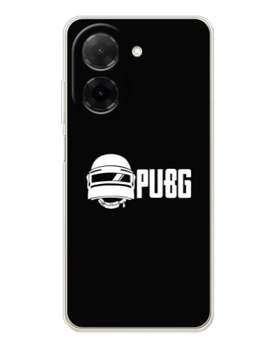 Чехол для Xiaomi Poco C71 с картинкой «PUBG — классический лого»