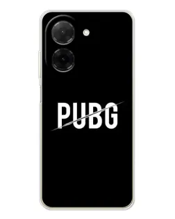 Чехол для Xiaomi Poco C71 с картинкой «PUBG — белый логотип»
