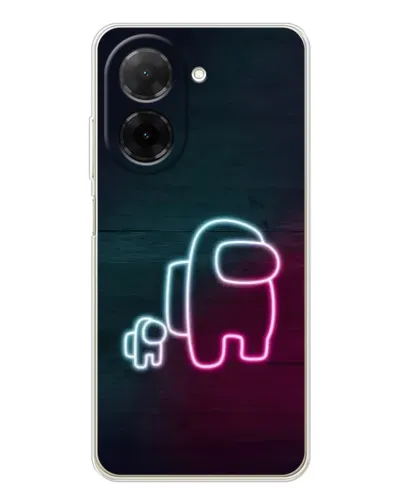 Чехол для Xiaomi Poco C71 с картинкой «Among Us неон-арт» Чехол для Xiaomi Poco C71 с картинкой «Among Us неон-арт»