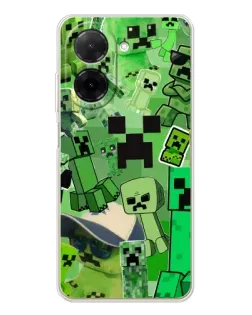 Чехол для Xiaomi Poco C71 с картинкой «Криперы Minecraft» Чехол для Xiaomi Poco C71 с картинкой «Криперы Minecraft»