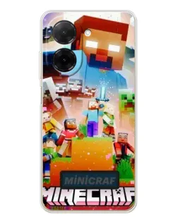 Чехол для Xiaomi Poco C71 с картинкой «Minecraft герои игры» Чехол для Xiaomi Poco C71 с картинкой «Minecraft герои игры»