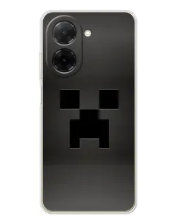 Чехол для Xiaomi Poco C71 с картинкой «Черный крипер градиент»