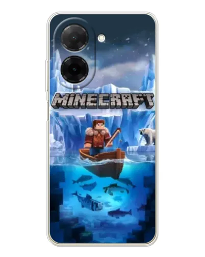 Чехол для Xiaomi Poco C71 с картинкой «Minecraft ледяной мир» Чехол для Xiaomi Poco C71 с картинкой «Minecraft ледяной мир»