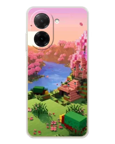Чехол для Xiaomi Poco C71 с картинкой «Розовое дерево Minecraft» Чехол для Xiaomi Poco C71 с картинкой «Розовое дерево Minecraft»