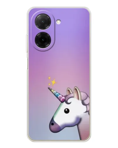 Чехол для Xiaomi Poco C71 с картинкой «Единорог градиент»