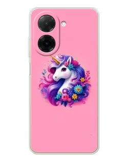 Чехол для Xiaomi Poco C71 с картинкой «Сказочный единорог»