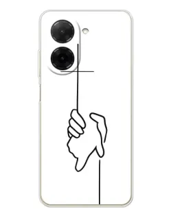 Чехол для Xiaomi Poco C71 с картинкой «Рука держит» Чехол для Xiaomi Poco C71 с картинкой «Рука держит»