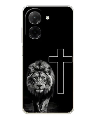 Чехол для Xiaomi Poco C71 с картинкой «Лев и Крест» Чехол для Xiaomi Poco C71 с картинкой «Лев и Крест»