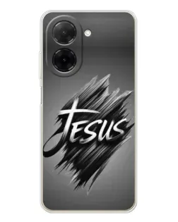 Чехол для Xiaomi Poco C71 с картинкой «Надпись Jesus Graffiti»