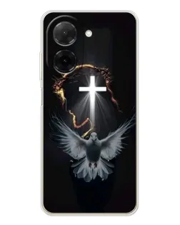 Чехол для Xiaomi Poco C71 с картинкой «Голубь и Свет»