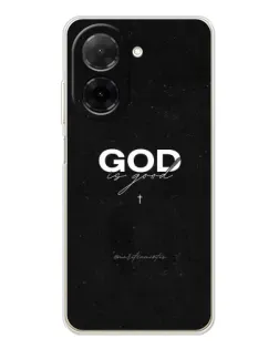 Чехол для Xiaomi Poco C71 с картинкой «GOD — Бог над всем»